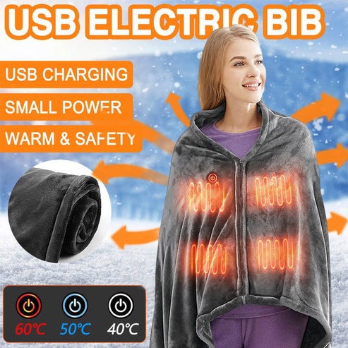 Electric Heated Plush Blanket